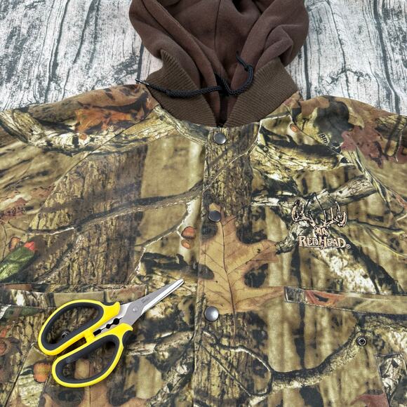 RedHead Insulated Jacket Bomber Sz.S Camo Snap Front Mossy Oak Break Up Hunting - Picture 11 of 12